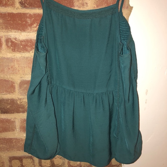 Urban Outfitters Teal Silk Tank - Picture 2 of 4